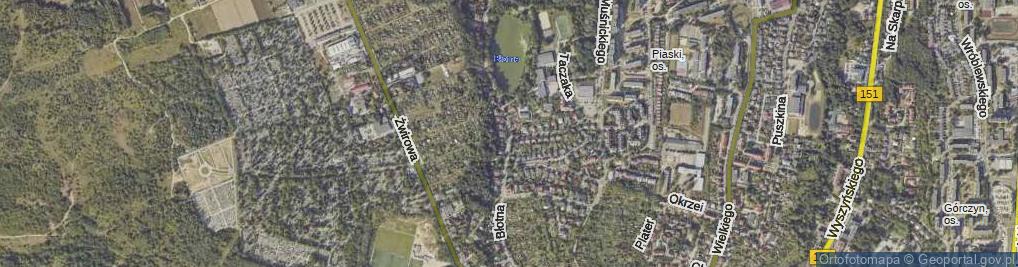 Zdjęcie satelitarne Błotna ul.